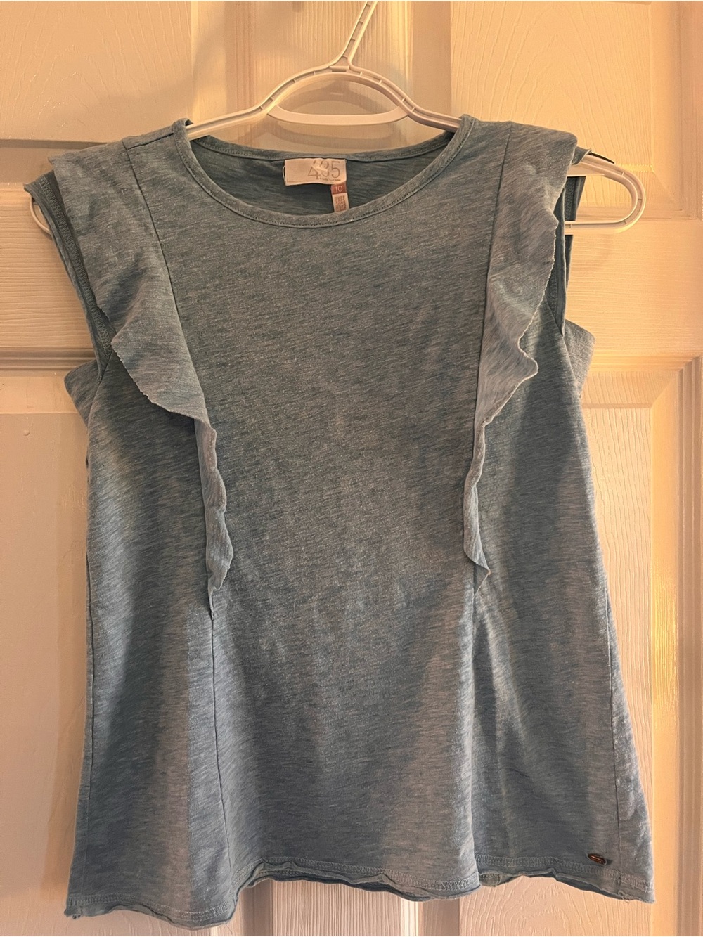 Matilda Jane Light Blue Ruffle Sleeve Girls Top